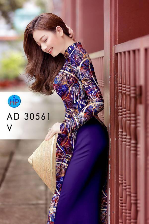 Vải Áo Dài Hoa Văn AD 30561 6